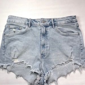 Zara High Rise Jean Shorts